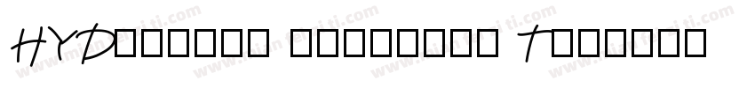 HYDisheng yingxong T字体转换